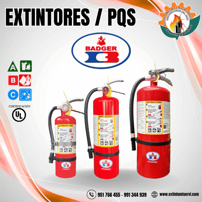 EXTINTOR PQS - BADGER