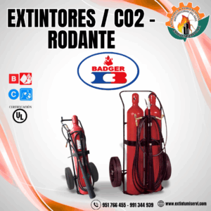 EXTINTOR RODANTE CO2 - BADGER