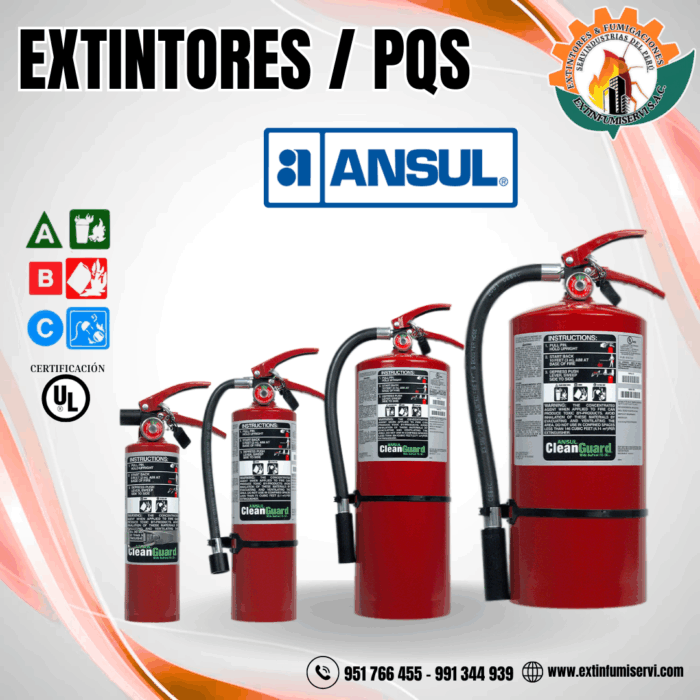 EXTINTOR PQS - ANSUL CLEANGUARD